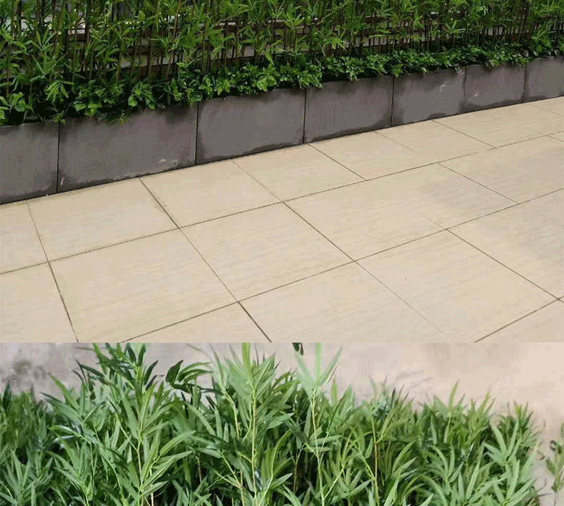 质凡仿真竹子隔断屏风假竹子盆景细水毛竹绿植客厅酒店装饰竹叶假竹竿