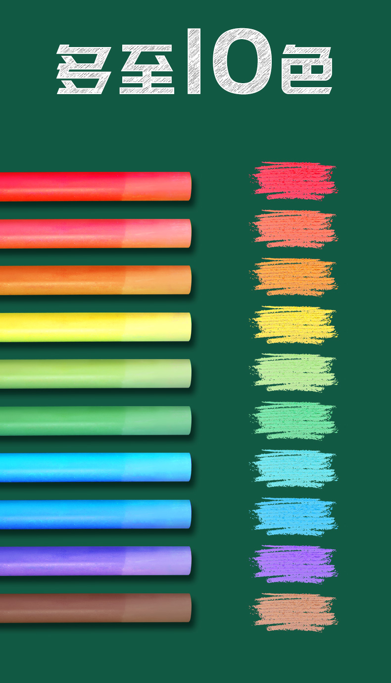 轩弘意大利giotto彩色无尘粉笔儿童家用黑板白粉笔无粉尘黑板报专用