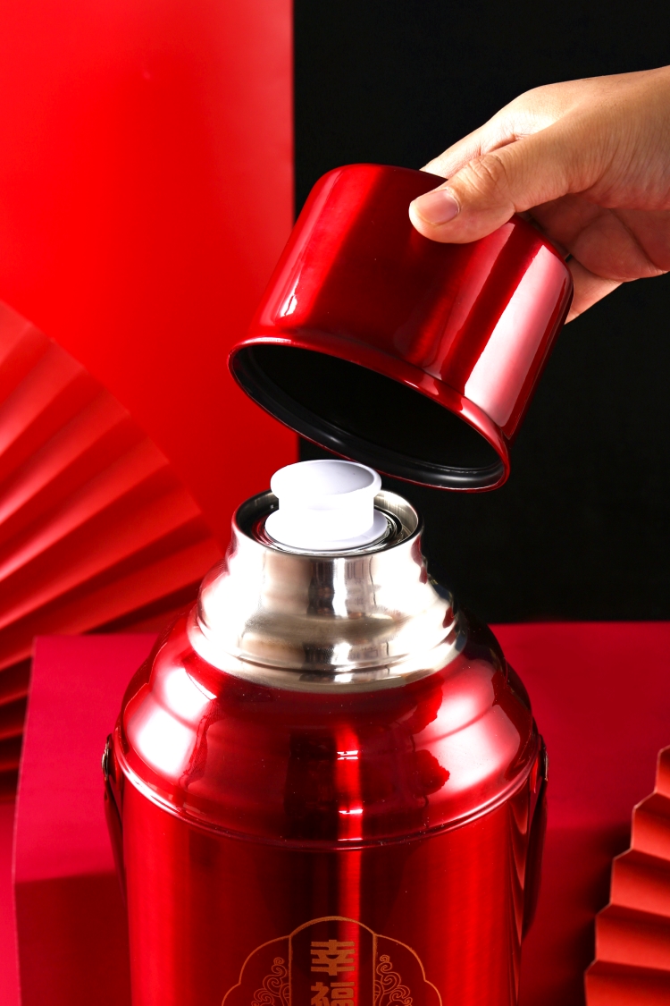 小米mi生态米家通用结婚陪嫁暖壶红色保温壶一对热水瓶嫁妆喜壶婚庆