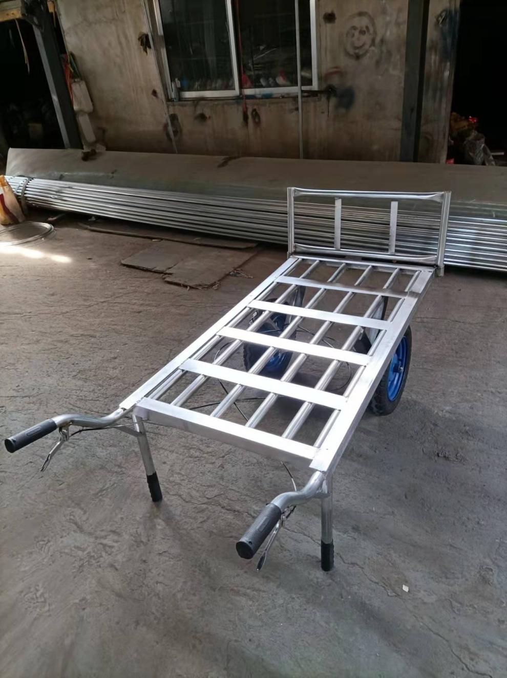 两轮手推车工地板车护栏货车地排车拉货车拖车手拉车载重王搬运车 1米