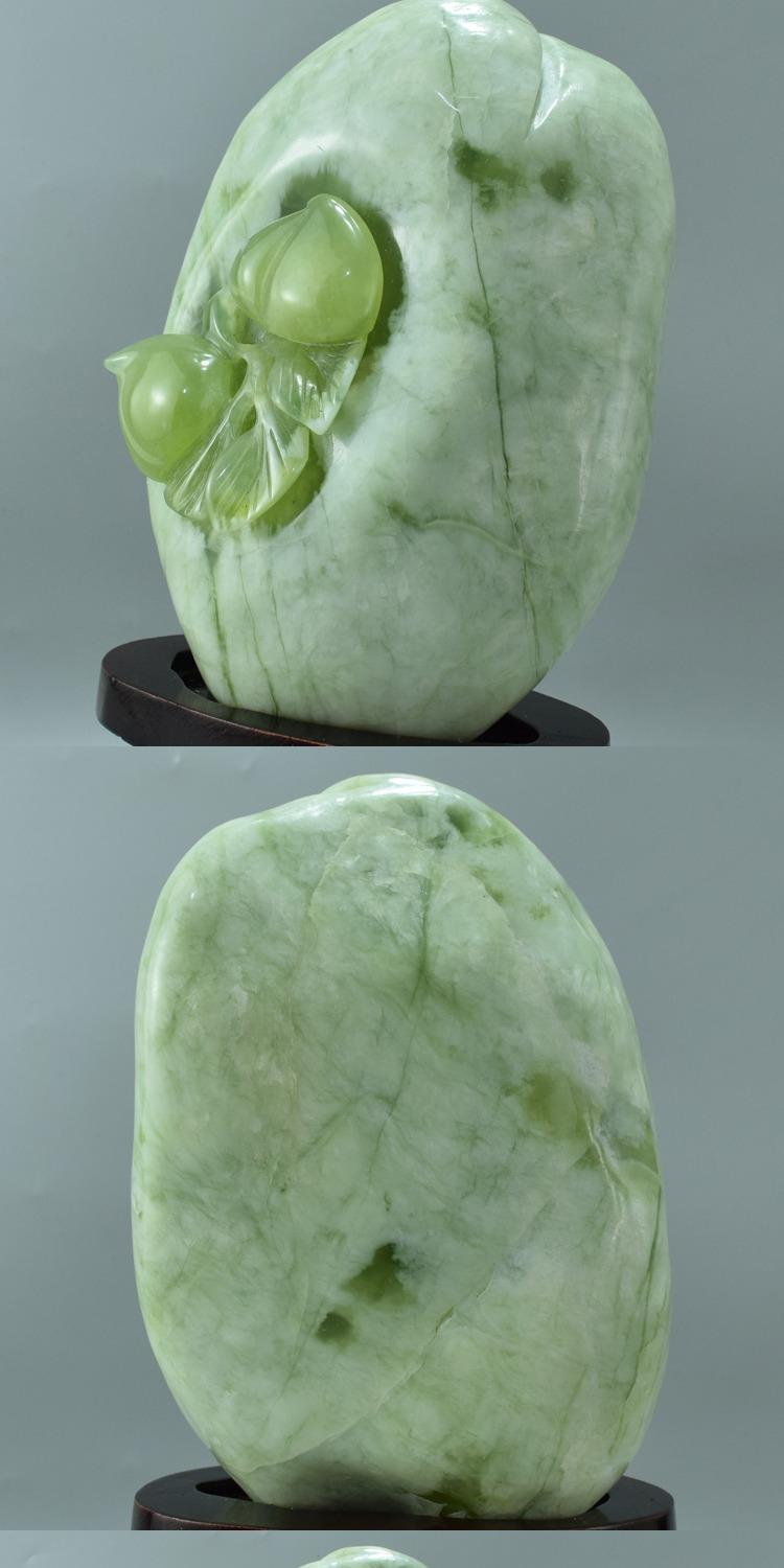 辽宁岫玉摆件岫玉摆件天然辽宁岫岩玉山水雕件珠宝奇石原石风水工艺