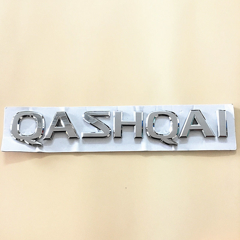 tyui適用於日產逍客車標 qashqai英文字母車標東風日產逍客尼桑後備箱