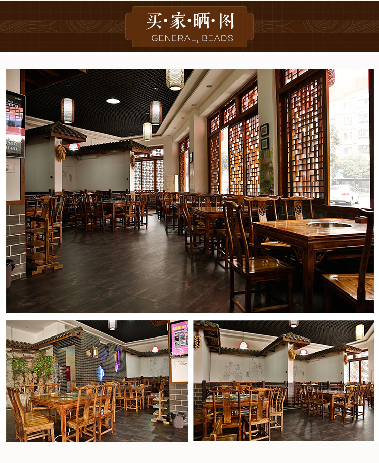 实木中式明清仿古八仙桌方桌原木四方餐桌餐厅饭店农家乐桌椅组合款式