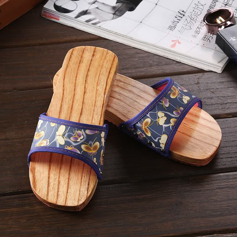 木屐拖鞋男木拖鞋木鞋日式烧桐木屐高跟一字拖字拖女士凉拖鞋脚木拖鞋