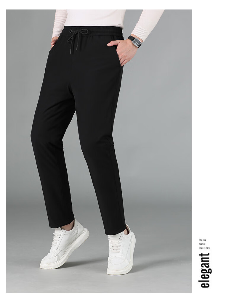 YAYA 90% Goose down Pants, Winter Thermal Leggings for Men And Women, Couples Matching Style, Warm Thick Fleece-Lined Pants, Tapered Men's Trousers 27