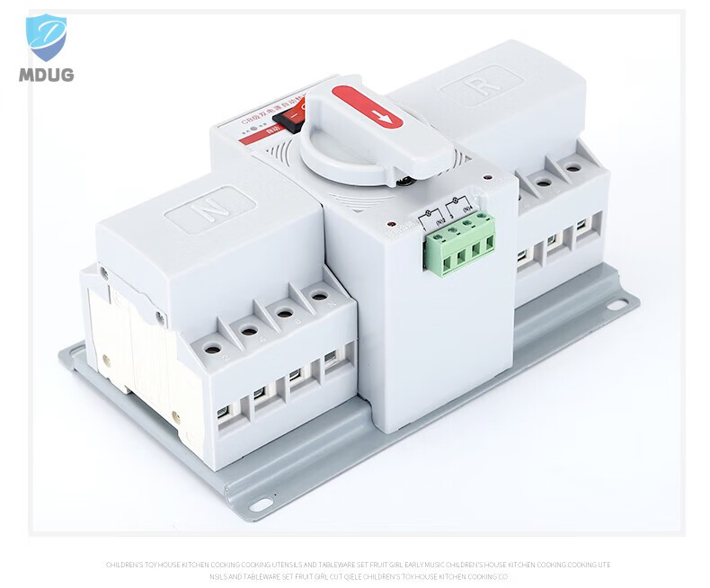 22，上海人民電器雙電源自動轉換開關2p63A切換開關3P100A4P63A迷你型 63A 2P