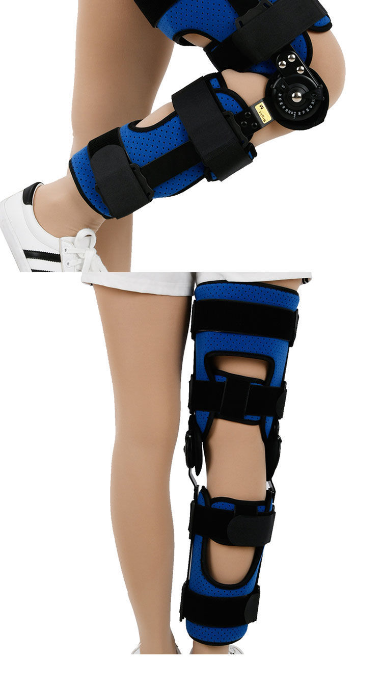 可调式膝关节固定支具半月板韧带损伤髌骨腿部下肢固定架钢托款左腿s