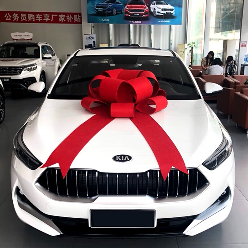 汽车大蝴蝶结交车 4s店展厅展车布置装饰 新车交车提车交车蝴蝶结 c款