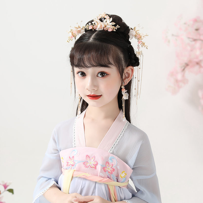 nice汉服头饰全套古风发饰古代古装配饰少女儿童步摇蜻蜓发夹边夹流苏