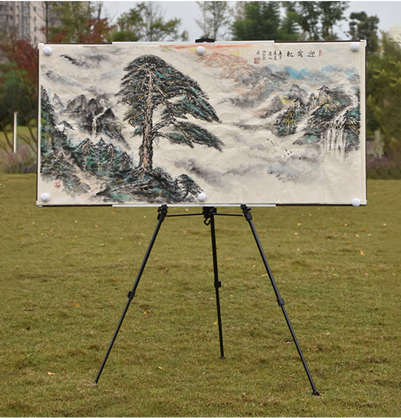 阡囤晨·光同款四尺斗方带毛毡折叠磁性国画写生画板画架套装户外双肩