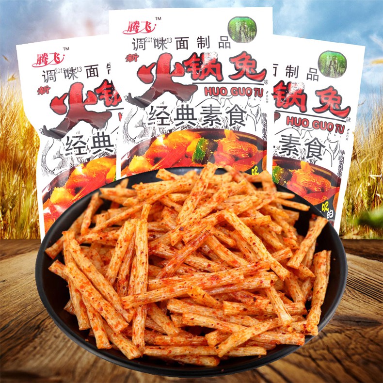 火锅兔/北京青年辣条20g*60袋80后怀旧麻辣面筋宿舍零食小吃 北京青年