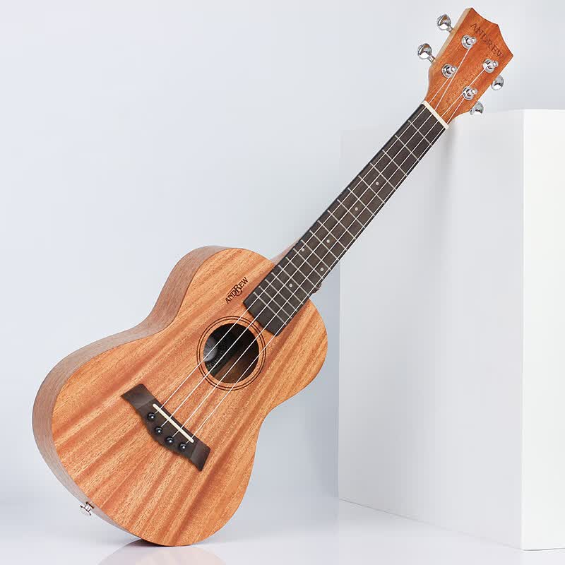 猛仕将尤克里里全桃花心木男女学生初学者入门ukulele小礼物定制款