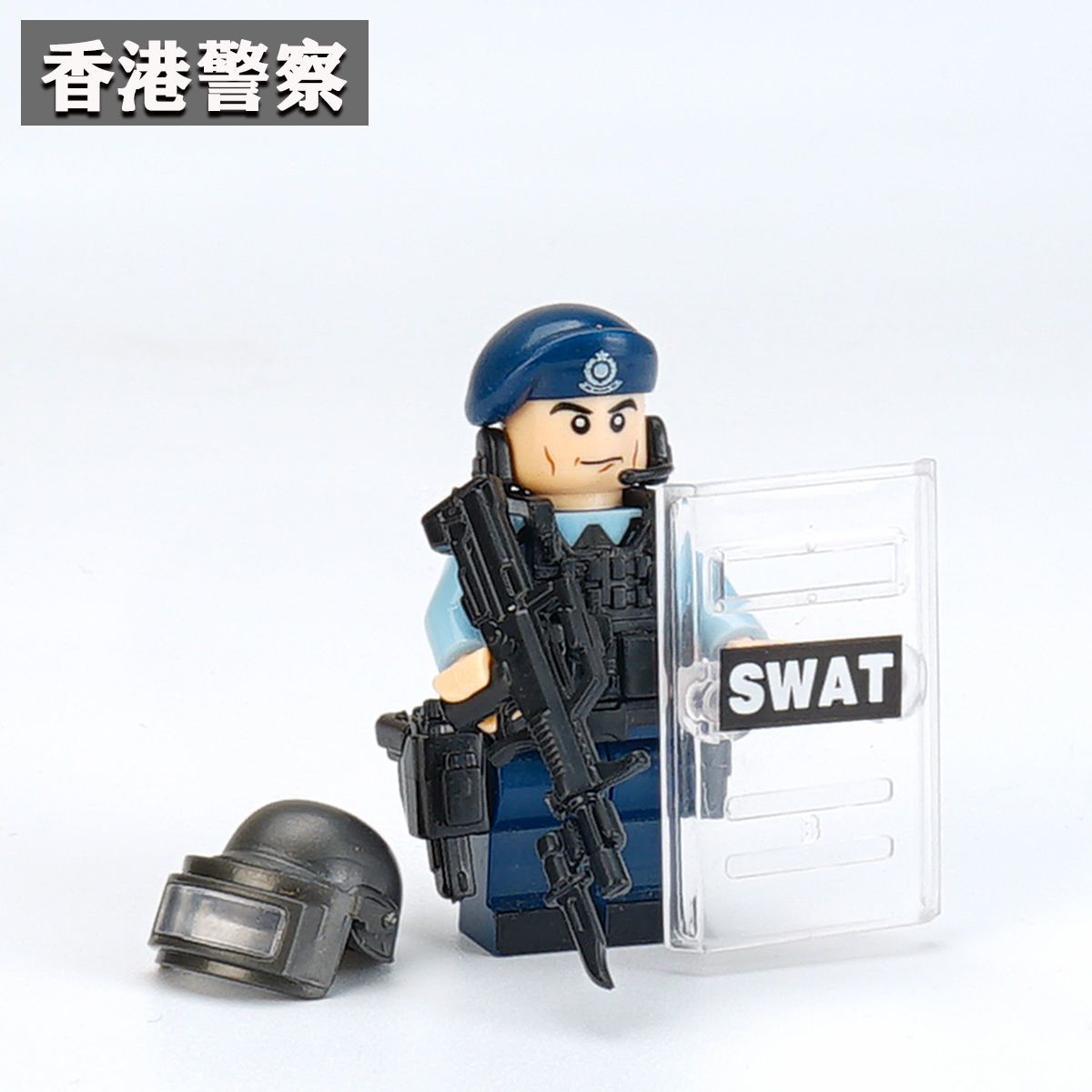 兼容积木军事特警人仔特种兵moc警察小人偶拼装玩具特种兵bf41份