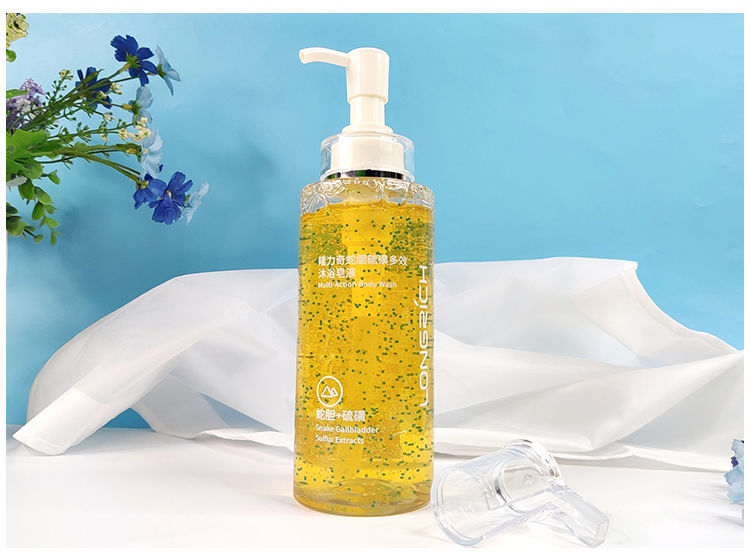 蛇胆硫磺多效沐浴露皂液除螨去螨虫男女后背痘留香蛇胆硫磺多效沐浴露