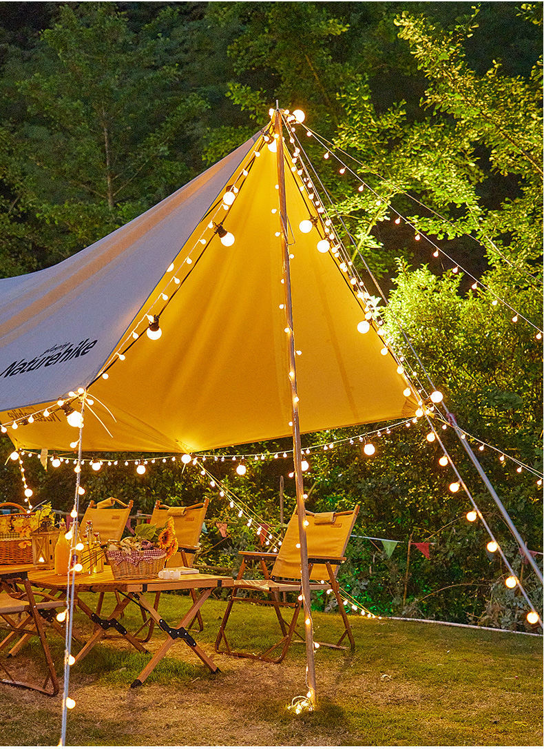 户外露营灯串灯光氛围灯野营营地布置帐篷装饰led小彩灯天幕串灯 露营