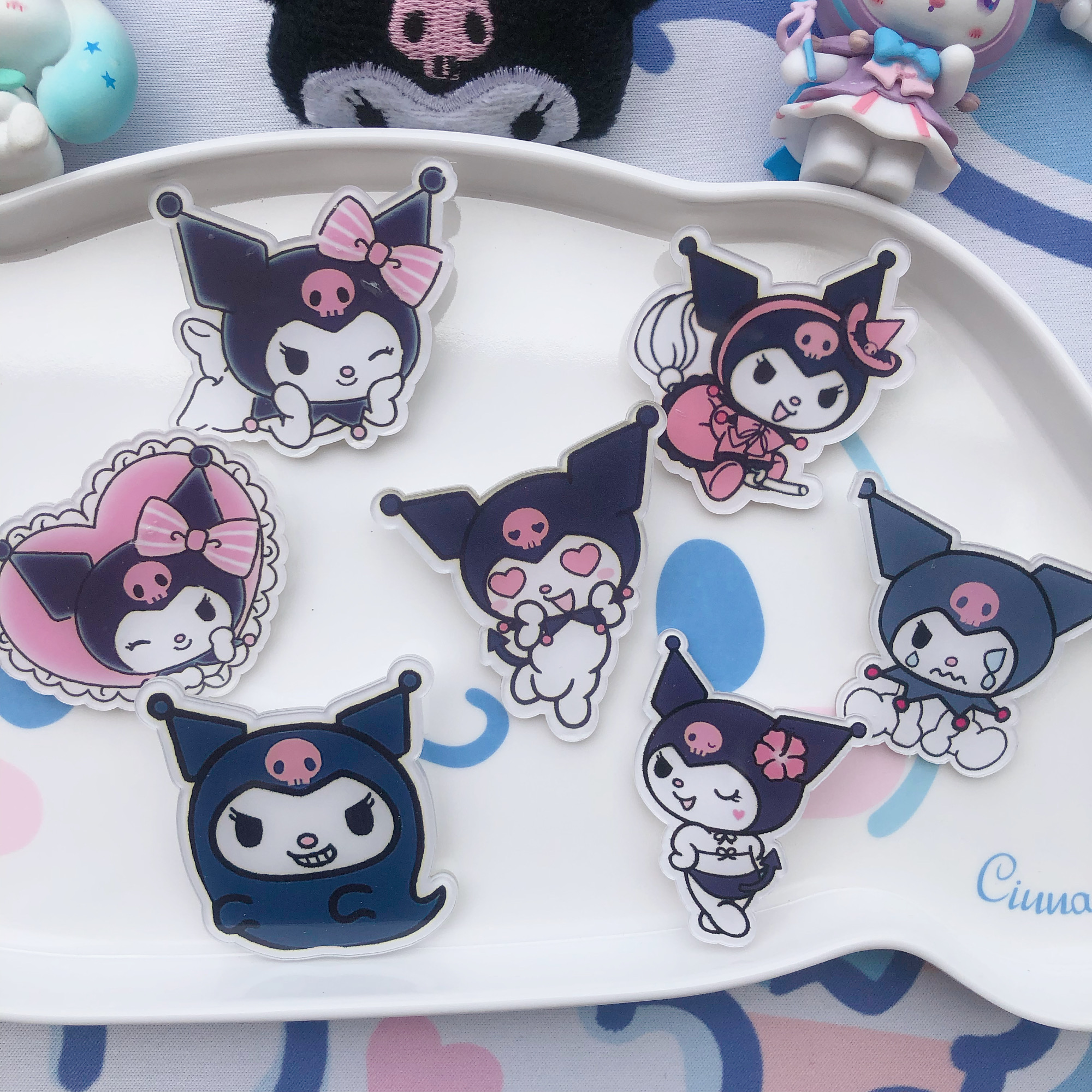 胸针可爱卡通书包挂件别针小饰品徽章别针配饰库洛米玉桂狗大耳狗