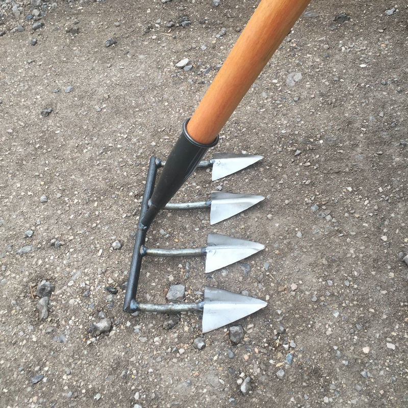 农用耙子平地翻土松土铁耙子九齿钉耙搂草搂地开荒工具园艺耙子 锰钢