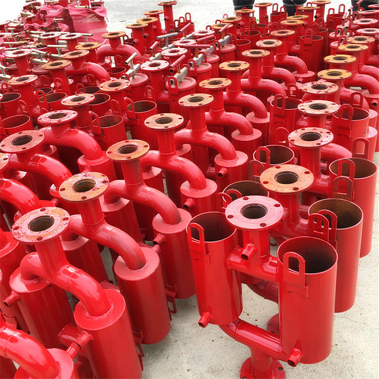 钢质离心过滤器农业灌溉过滤设备微喷微滴灌砂石沙石过滤器施肥罐 6寸