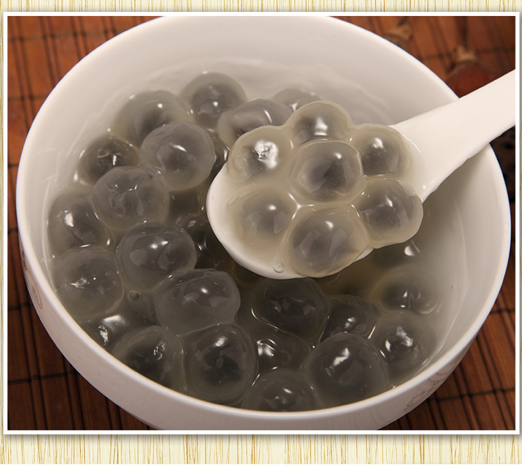 桂冠新品芝麻水晶小圆子透明小汤圆速冻生制2斤包装甜品甜点有馅