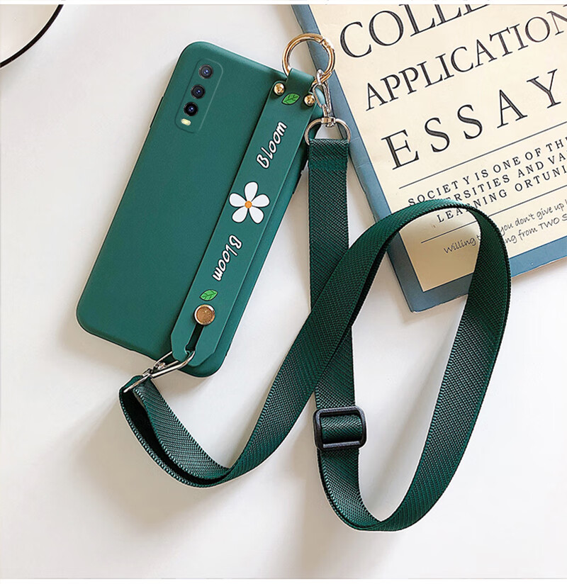 舒姆(coforcare)vivox27手机壳斜跨背带挂绳x27pro轻薄y7s软硅胶y70s