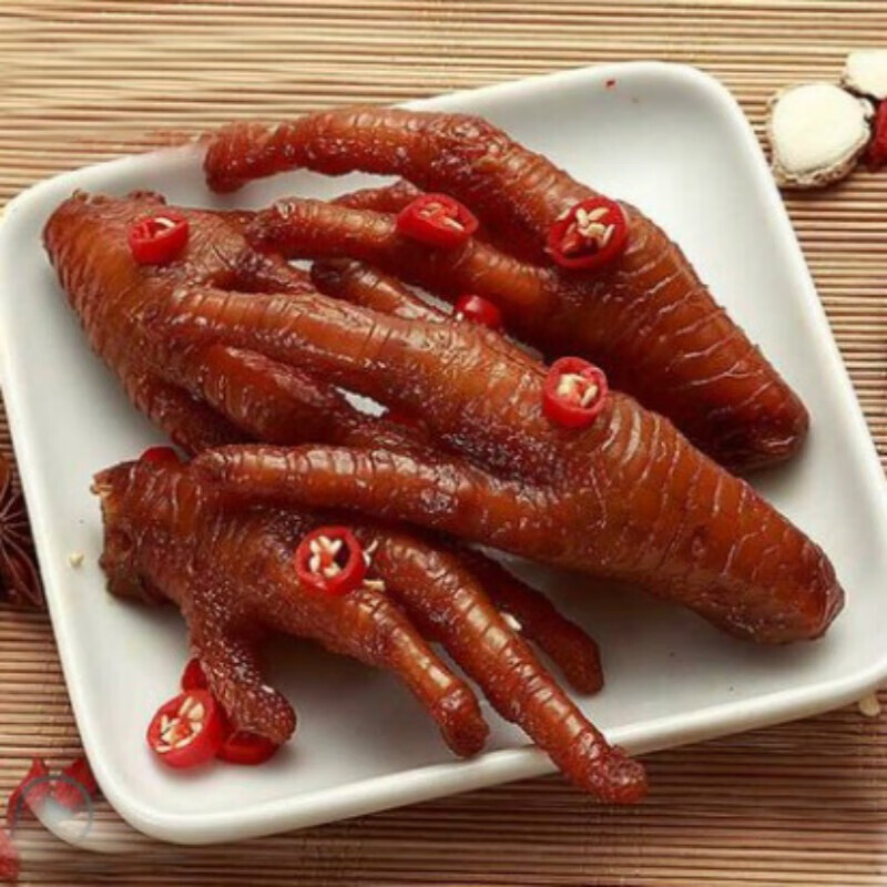 洪濑黑果鸡爪零食福建特产小吃卤味香辣凤爪1030个真空小包装五香鸡爪