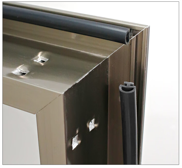 断桥铝合金门窗密封条防风保暖胶条平开窗户卡槽式隔音条防水皮条