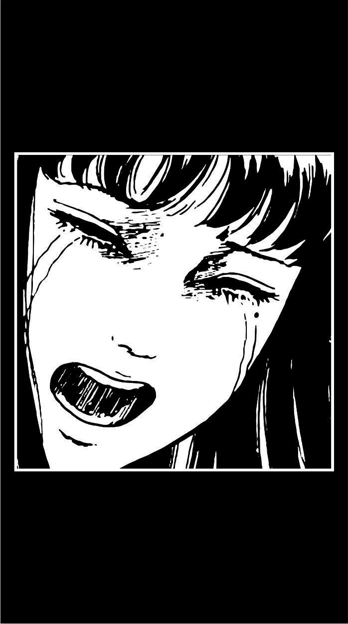 伊藤润二川上富江日系暗黑ins风旋涡恐怖可个性定制女士细支烟盒 富江