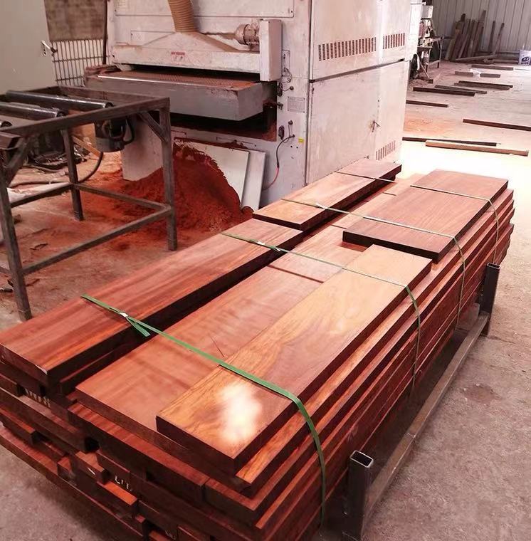 非洲红花梨木料板材原木红木桌面雕刻牌匾料实木方条薄板4055厘米