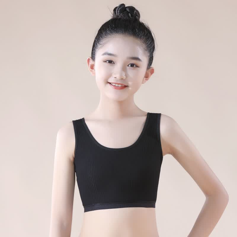 发育期少女内衣8-16岁女童内衣棉小背心吊带发育初期抹胸少女初中小