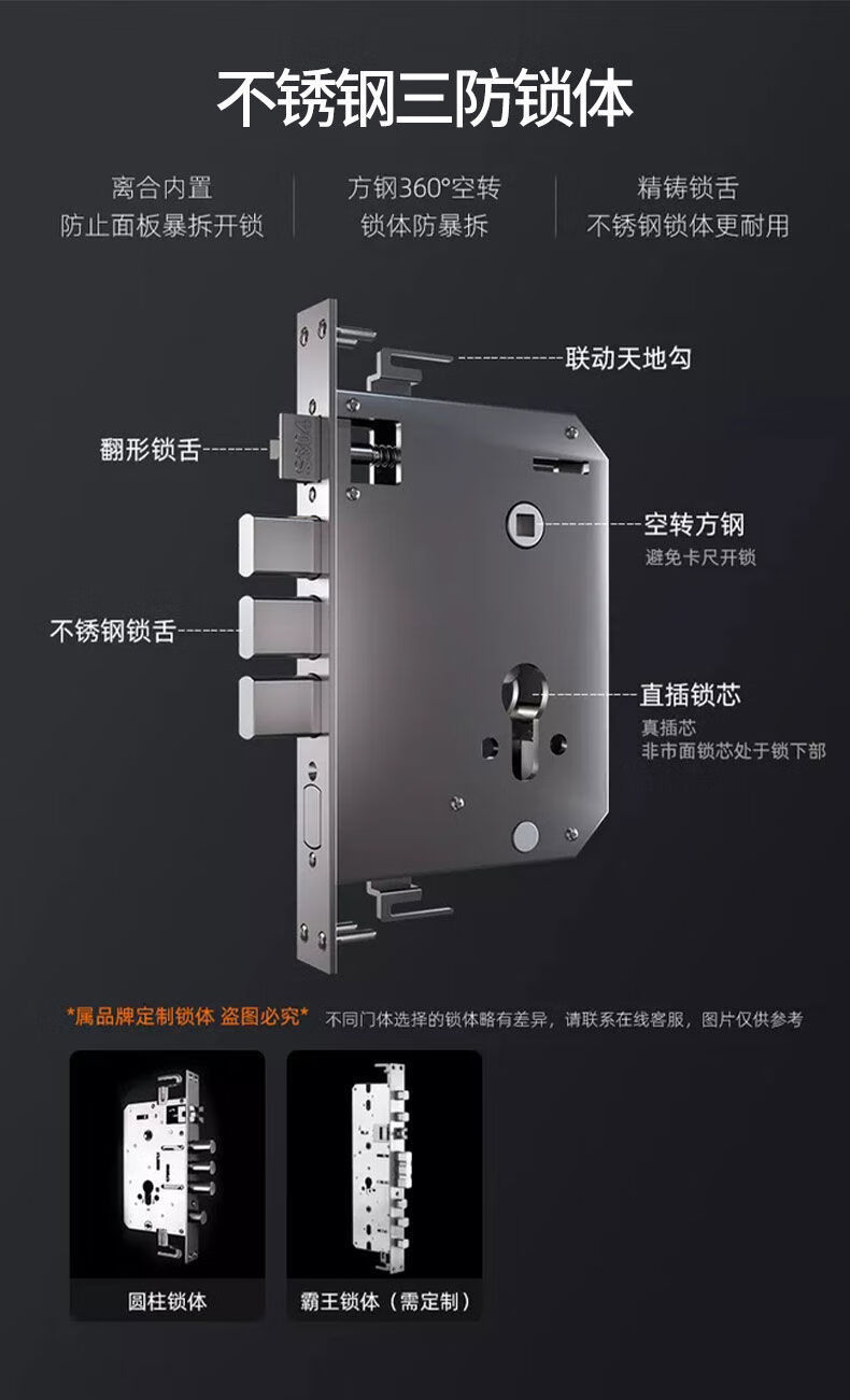 wjhh华为智选全自动指纹锁家用智能门锁防盗门入户门可视猫眼电子锁