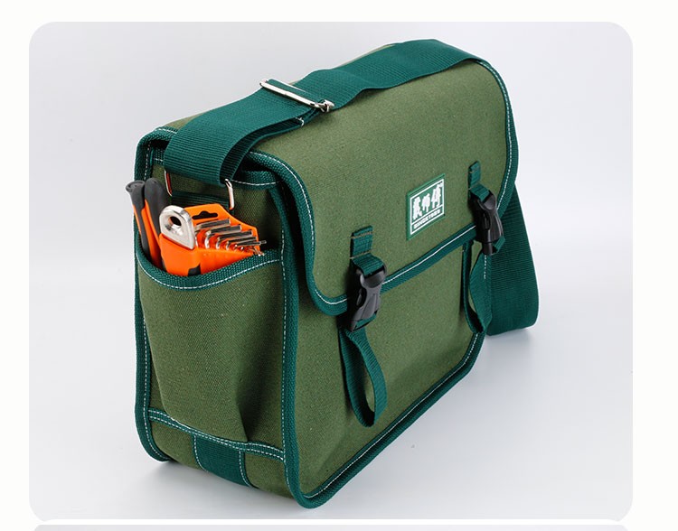 戴师傅工具包多功能水电工木工劳保帆布挎包泥瓦工地包包工具袋浸水不