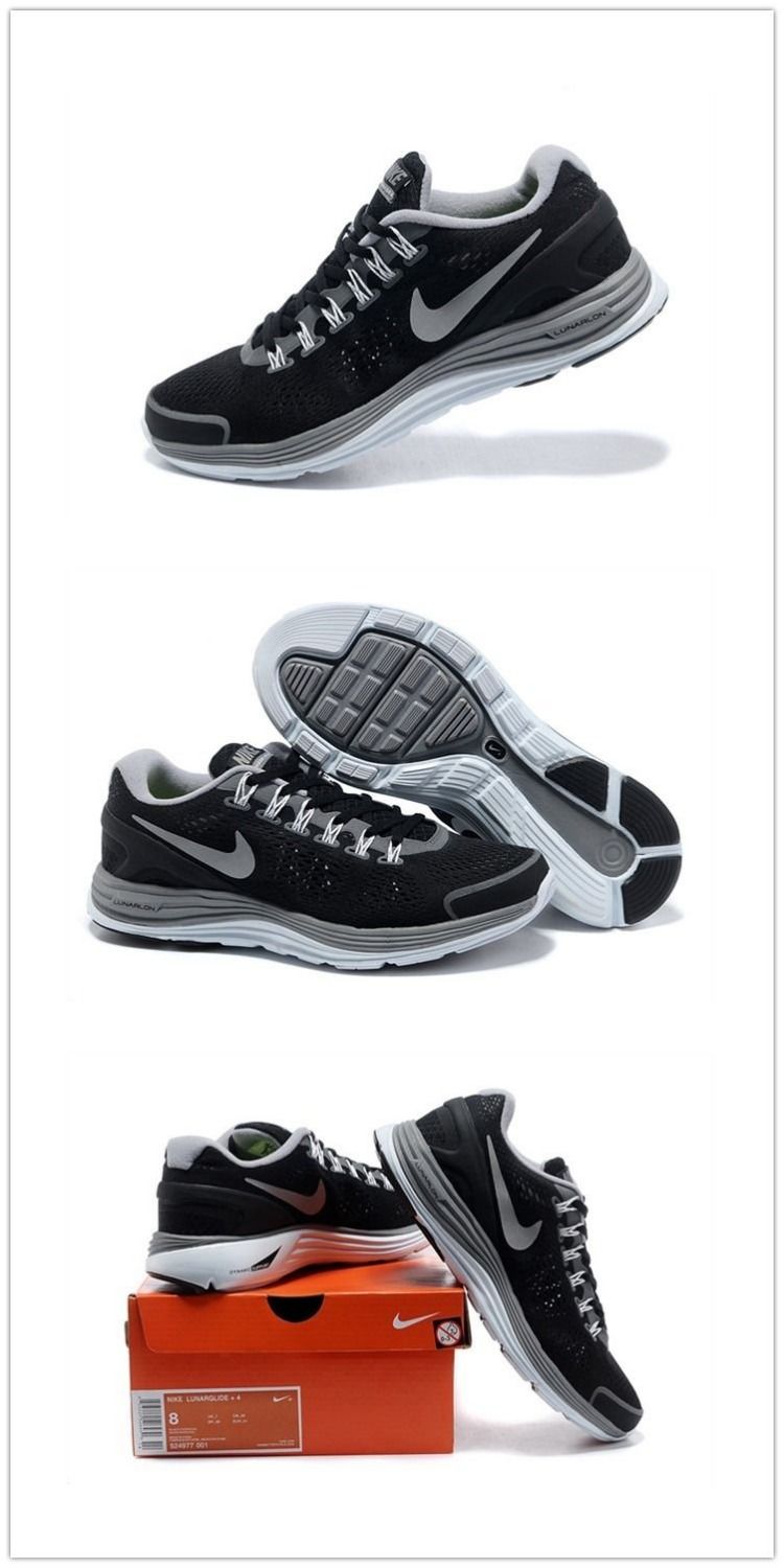 登月4代男鞋透气网面跑鞋商务休闲鞋马拉松运动鞋潮鞋晨跑登山鞋黑炭