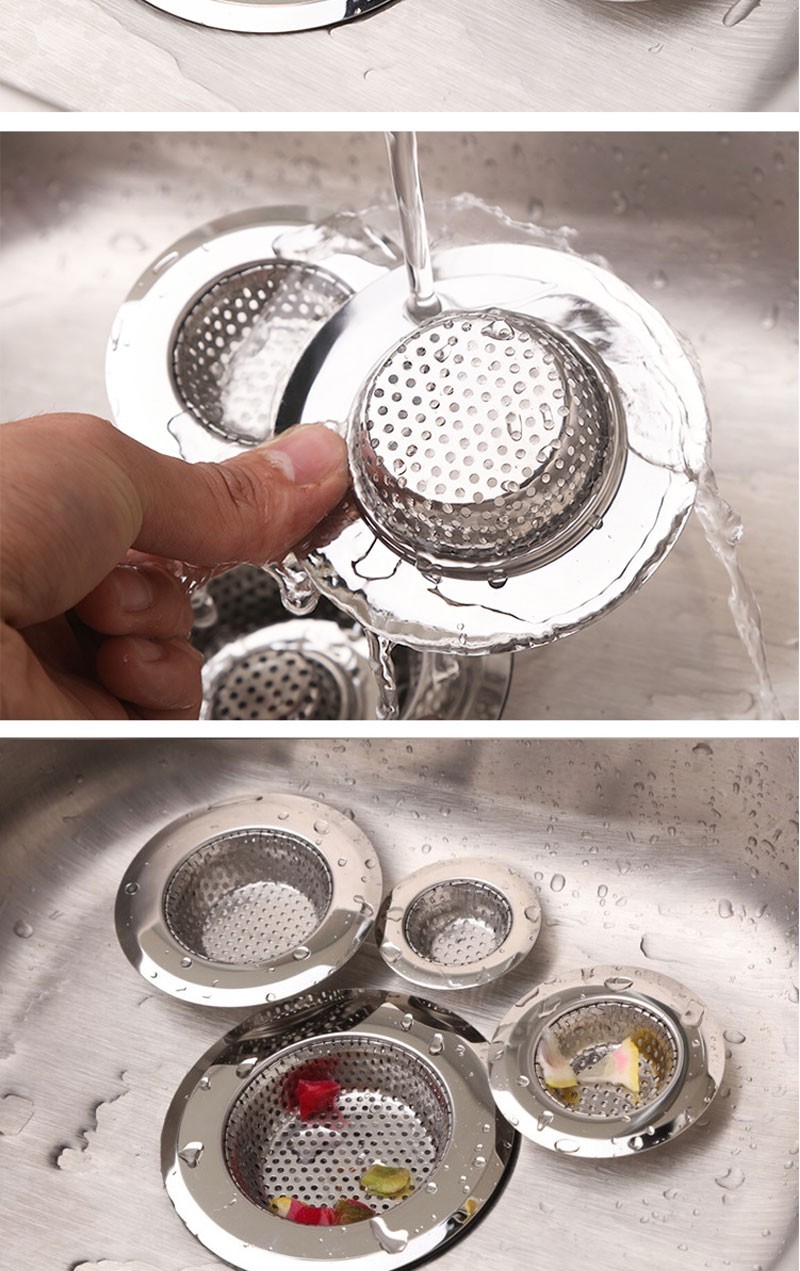 厨房水槽洗菜盆过滤网水槽漏斗洗碗水池不锈钢地漏下水道提笼盖子特号