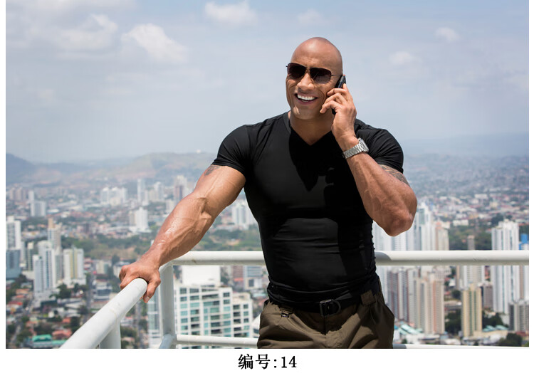 健身海报巨石强森道恩健身海报翘臀jenselter肌肉男墙贴海报定制sn