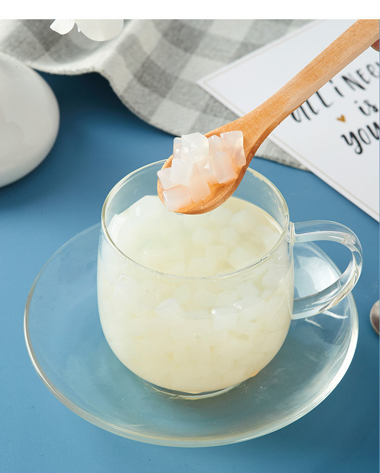 原味椰果粒椰果肉珍珠奶茶专用原料袋装果味酱布丁果冻配料送量勺