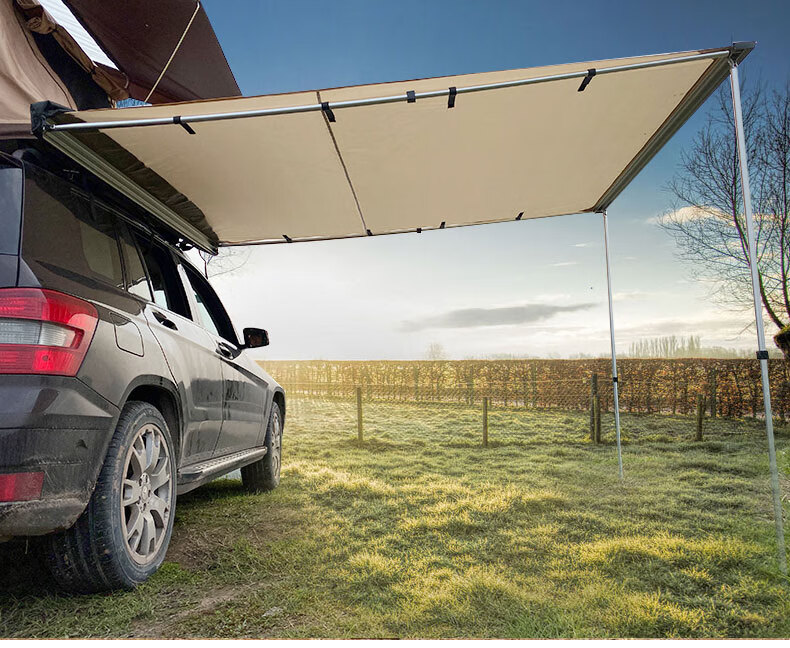 自驾游汽车边帐篷侧帐户外越野suv车边天幕遮阳帘车载露营侧布顶 2*3