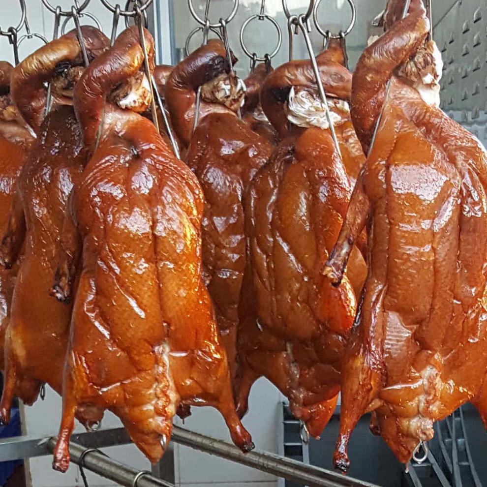 广东烧鸭 整只 脆皮 深井荔枝柴 广式烧鸭 烧腊熟食 烧鸭半只(约700克