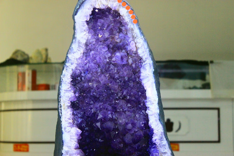 乌拉圭紫晶洞 紫水晶洞摆件 聚宝盆 玛瑙洞 消磁 紫罗兰 h20款 9.