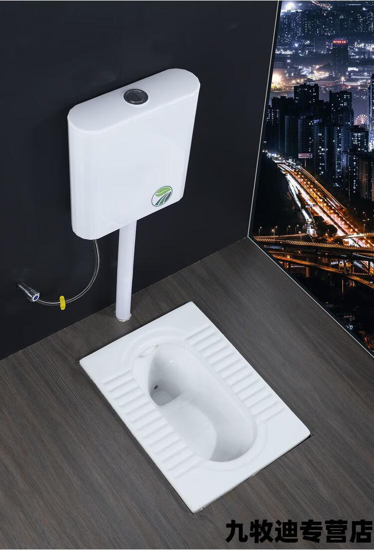 ‼️家用陶瓷蹲便器水箱套装成人大便器蹲坑蹲卫生间蹲厕便池shen