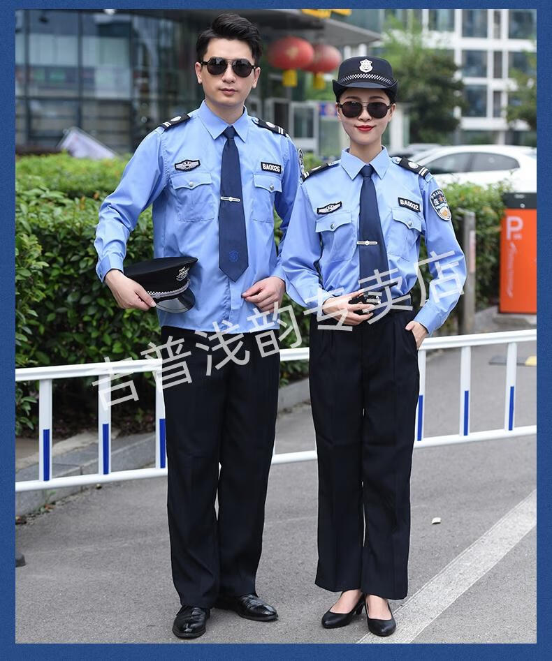 jeep/吉普定制春季幼儿园学校单件保安服工作服套装小区制服帽子上班