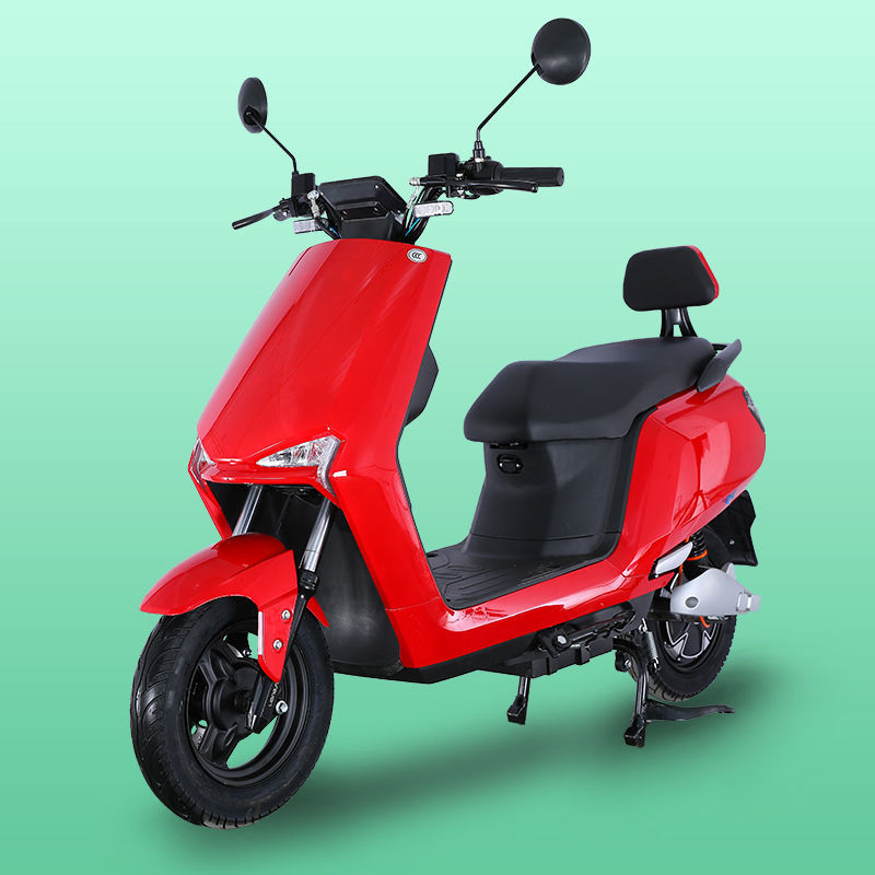 新款n9电动车长续航电瓶车智能双碟刹72v高速电摩雅迪同款高配版红色