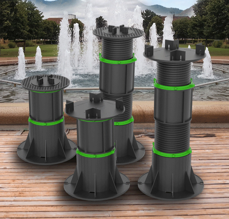 支撑器石材龙骨水景喷泉木塑地板架空高度可调节广场支架成品 h (280