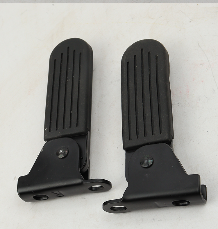 爱玛新国标可折叠前脚踏5cm脚蹬雅迪电动车小飞象l3脚踏板哈雷u1 孔距