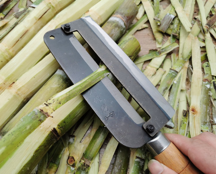 2021新款甘蔗削皮神器久保利甘蔗刀削皮器削甘蔗皮的刀水果店专用型