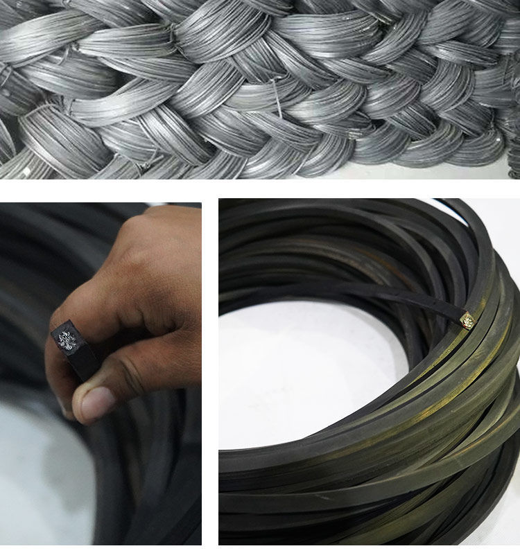 黑色橡胶钢丝绳货车刹车绳包胶皮压头钢丝绳捆绑绳封车绳车厢拉绳9米