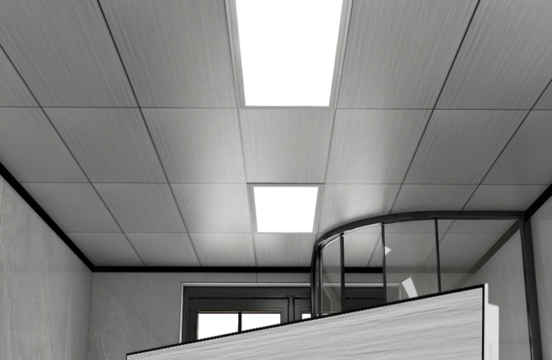 黛惑 集成吊顶铝扣板工程板亚光白多孔微孔办公室300*600 0.