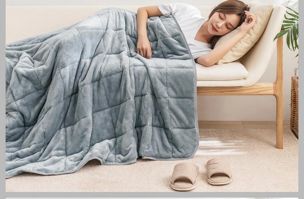 2022新款夏季重力被重力毯子减压四季被冬夏两用午睡comoliving灰120x