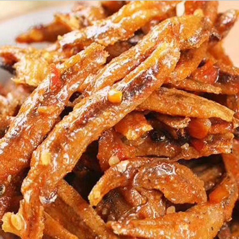 艾妍小鱼仔糖醋味湖南特产洞庭湖鱼仔毛毛鱼干麻辣鱼即食海味食艾妍