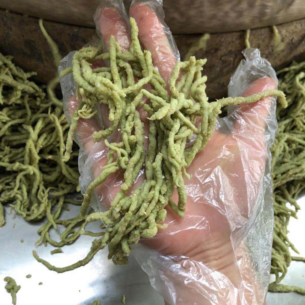 青麦撵转小麦捻转 河南石磨碾制 老年人回忆美食特色菜青麦撵转小麦捻