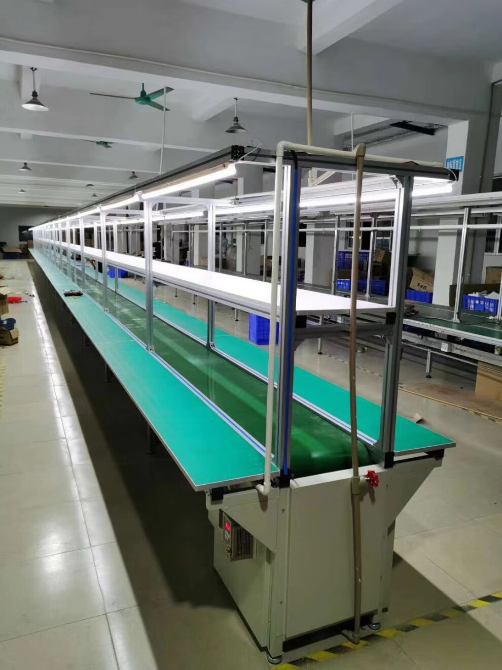 流水线输送带工作台铝型材车间装配组装生产线自动化传送带 360度旋转